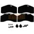 Euclid EMD1369AF Disc Brake Pad Set Disc Brake Pad - 8-1/4 in. Length, 4-1/4 in. Height, Wire Mesh, Powder Coated