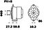 Letrika MG482 Alternator Alternator 12V, 75A, Letrika/MAHLE AAK, New