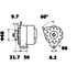 MG531 by LETRIKA - Alternator 12V, 65A, Letrika/MAHLE AAK, New