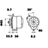 MG512 by LETRIKA - Alternator 12V, 65A, Letrika/MAHLE AAK