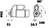 MS75 by LETRIKA - Starter 24V, 12T, CW, PLGR, Letrika/MAHLE AZG, 9kW, New