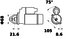 MS427 by LETRIKA - Starter 12V, 9T, OSGR, Letrika/MAHLE AZD, 1.1kW