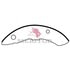 Meritor 451004 Drum Brake Shoe and Lining Assembly 6 BRAKE SHOE