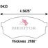 MD433 by MERITOR - AIR DISC BRAKE - DISC PAD