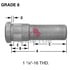 Meritor R001607L Wheel End Hardware - Wheel Stud, Single End, LH