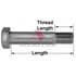 R303692 by MERITOR - Bolt - Suspension Hardware Bolt