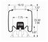 W013589192 by FIRESTONE - Air Suspension Spring - Sleeve Type, 7.7" Compressed, 9" Top Plate, 10.10" Bottom