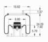 W013589580 by FIRESTONE - Air Suspension Spring - Sleeve Type, 7.4" Compressed Height, 10.75" Bottom, 10.38" Top