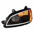 31463 by UNITED PACIFIC - Projection Headlight Assembly - Driver Side, "Blackout", for Kenworth T660