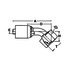 08Z-16E by WEATHERHEAD - Z Series Hydraulic Coupling / Adapter - Female Swivel, 45 degree, 1.18" hex, M24 x 1.5 thread