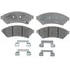 14D1075CH by ACDELCO - Ceramic Front Disc Brake Pad Set with Hardware