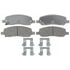ACDelco 14D1172CH Ceramic Rear Disc Brake Pad Set with Hardware