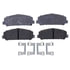 14D1286CH by ACDELCO - Ceramic Front Disc Brake Pad Set with Hardware