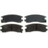 14D714CH by ACDELCO - Ceramic Rear Disc Brake Pad Set with Wear Sensor