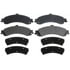 ACDelco 14D834M Disc Brake Pad Set Semi-Metallic Rear Disc Brake Pad Set with Wear Sensor