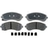 14D844CH by ACDELCO - Ceramic Front Disc Brake Pad Set with Hardware
