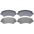 14D856M by ACDELCO - Semi-Metallic Front Disc Brake Pad Set with Wear Sensor