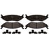14D898M by ACDELCO - Semi-Metallic Rear Disc Brake Pad Set with Wear Sensor