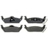 14D1012M by ACDELCO - Semi-Metallic Rear Disc Brake Pad Set with Wear Sensor