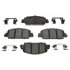 17D1654CH by ACDELCO - Ceramic Front Disc Brake Pad Set