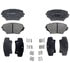 17D862CH by ACDELCO - Ceramic Front Disc Brake Pad Set