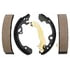 17747B by ACDELCO - Bonded Rear Drum Brake Shoe Set