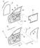 55257400AG by CHRYSLER - SEAL. Right. Front Door Glass Run. Diagram 6
