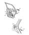 5FW47WS2AC by CHRYSLER - HANDLE. Left. Exterior Door. Diagram 6