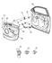 1AA80AAAAA by CHRYSLER - MOLDING. Right. Front Door. Woodgrain. Diagram 19