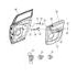 1BF161DVAA by CHRYSLER - PANEL. Right. Rear Door Trim. Diagram 1