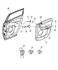1BF161DVAA by CHRYSLER - PANEL. Right. Rear Door Trim. Diagram 1