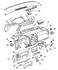 5JS86XDHAA by CHRYSLER - BEZEL. Instrument Panel. Center. Diagram 23