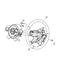 5JZ04ZJ8AC by CHRYSLER - WHEEL. Steering. Diagram 2