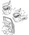 1FK951KAAC by CHRYSLER - PANEL. Left. Rear Door Trim. Diagram 1