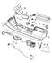 1GM582D1AB by CHRYSLER - CONSOLE. Floor. Front. Diagram 2