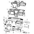 1LG981RHAC by CHRYSLER - BEZEL. Instrument Panel. Center. Diagram 18