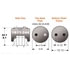 Stemco 1R11-244 Suspension Air Spring Kit Super Cushion® Rolling Lobe Air Springs