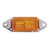 30024 by UNITED PACIFIC - Clearance/Marker Light - Rectangular, with Chrome Base, Amber Lens