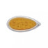 38845B by UNITED PACIFIC - Clearance/Marker Light - with Bezel, 16 LED "Teardrop" Clearance/Marker Light with Bezel, Amber LED/Amber Lens