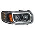 31147 by UNITED PACIFIC - Headlight Assembly - RH, LED, Chrome Housing, High/Low Beam, with LED Signal Light, Position Light and Side Marker