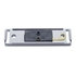 31050ARK-C by UNITED PACIFIC - Clearance/Marker Light - Incandescent, Amber and Red Lens, Rectangle Design, Fender Mount, Chrome Bracket
