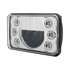 31238 by UNITED PACIFIC - Headlight - RH/LH, 4 x 6 in. Rectangle, High Beam, Bulb, with Dual Function 6 Amber LED Position Light