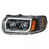 31146 by UNITED PACIFIC - Headlight Assembly - LH, LED, Chrome Housing, High/Low Beam, with LED Signal Light, Position Light and Side Marker