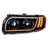 31146 by UNITED PACIFIC - Headlight Assembly - LH, LED, Chrome Housing, High/Low Beam, with LED Signal Light, Position Light and Side Marker