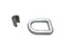 49899-10 by ANCRA - Tie Down D-Ring - 1 in., Forged Steel, with Weld-On Clip, Heavy-Duty