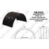 FW-P635 by BWP-NSI - Poly Fender 22.5" Single Arch Black