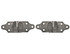 b2585bz by BUYERS PRODUCTS - Truck Bed Stake Pocket - Zinc Straight Stake Rack Connector Set