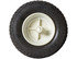 3016736 by BUYERS PRODUCTS - Walk-Behind Salt Spreader Wheel - Rubber, with SaltDogg Logo