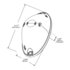 92892 by GROTE - Side Marker Light Lens - Oval, Red