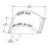 Grote 90051 Marker Light Lens Clearance Marker Replacement Lens, Narrow Rail, Clear